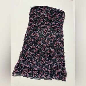 Full Tilt Women’s Large Strapless Mini Mermaid Style Floral Dress